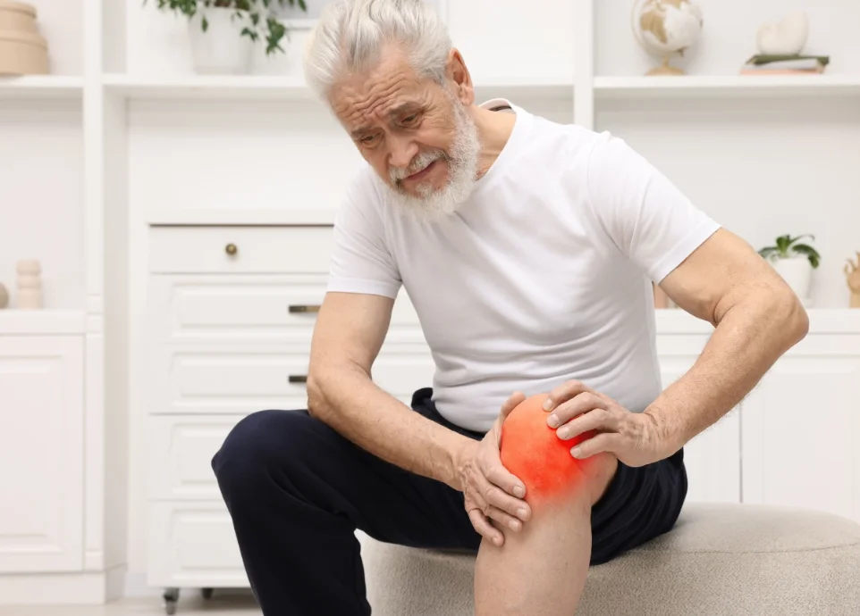 Neuromuscular inhibition of the muscles around the knee joint