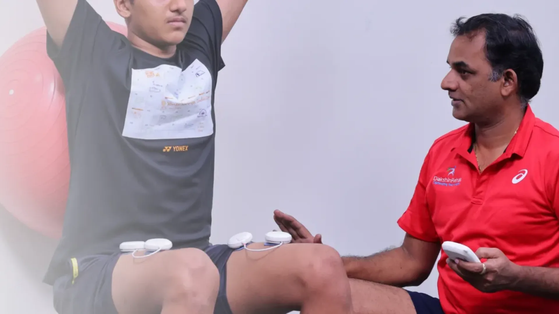 Sports injury rehabilitation at DakshinRehab physiotherapy clinic in Moosapet, Hyderabad