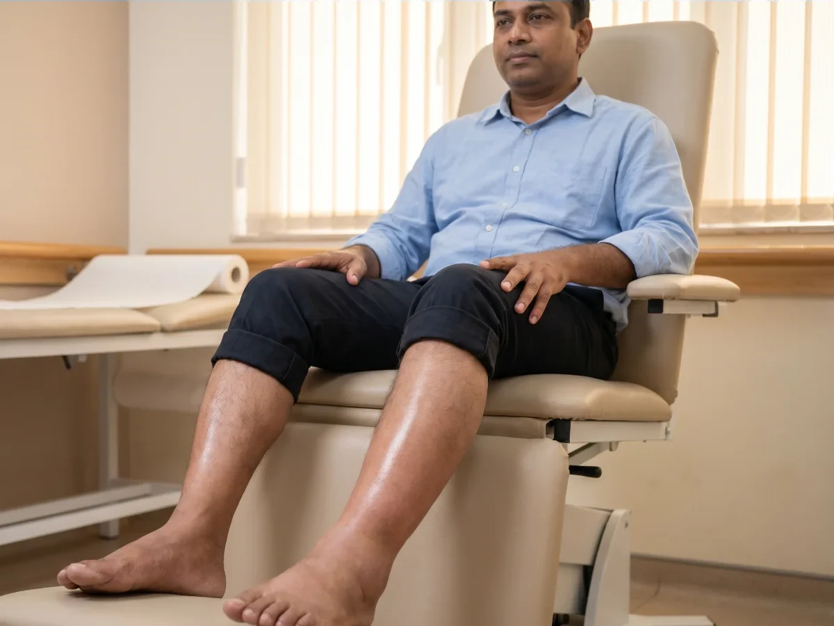 Post-amputation rehabilitation and residual limb oedema management at DakshinRehab Moosapet, Hyderabad
