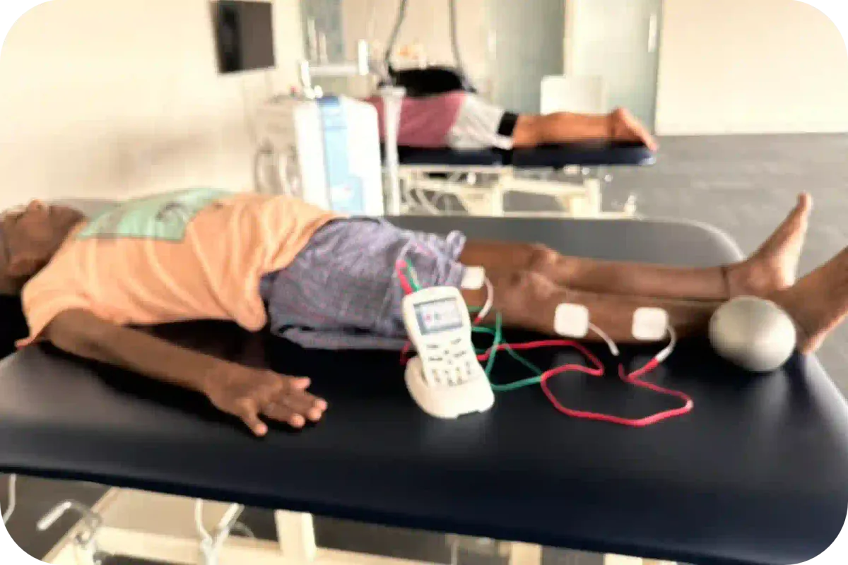 MyoPlus EMG biofeedback for inpatient neuro-rehabilitation at DakshinRehab Moosapet