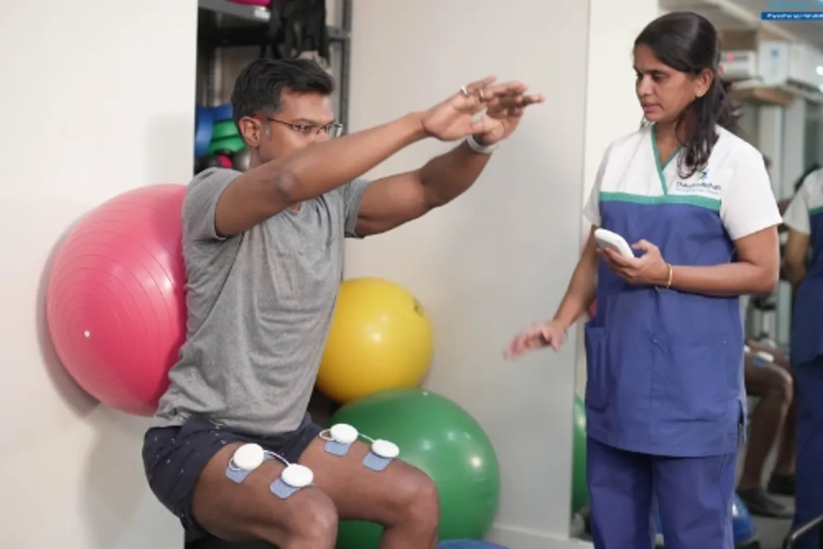 Chattanooga Wireless Pro FES for inpatient neuro-rehabilitation at DakshinRehab Moosapet
