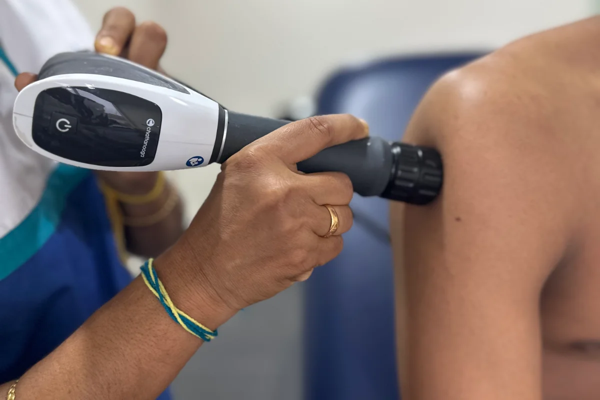 Rotator cuff surgery rehab at DakshinRehab Moosapet