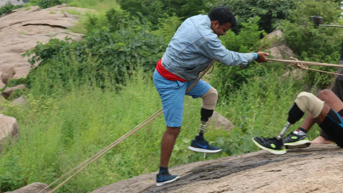 Prosthetic rehabilitation and amputee training at DakshinRehab Moosapet, Hyderabad