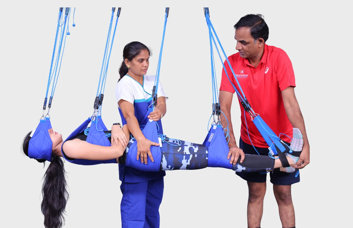 Hands-on physiotherapy assessment and movement retraining for sciatica
