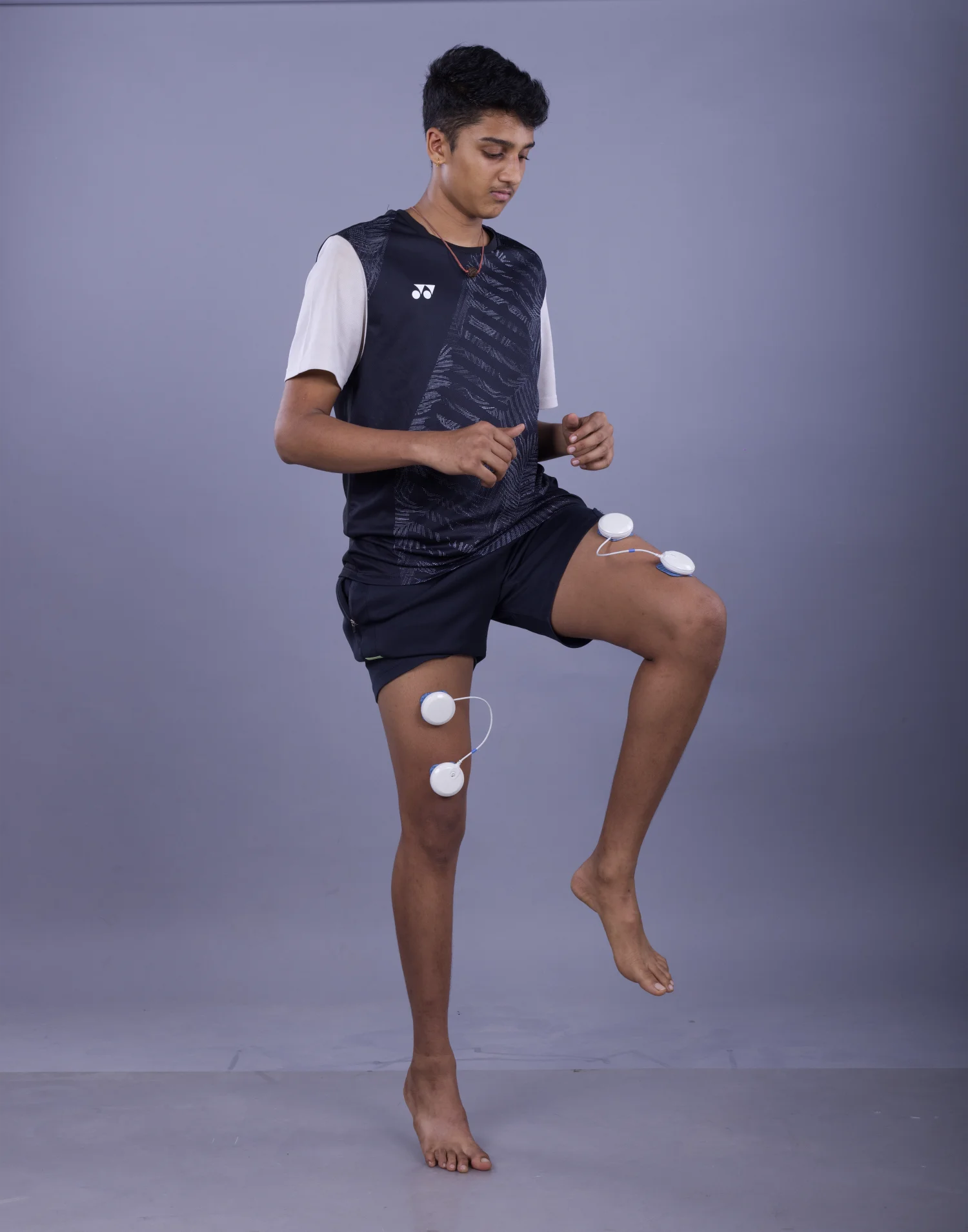 NMES strengthening for knee osteoarthritis at DakshinRehab Moosapet