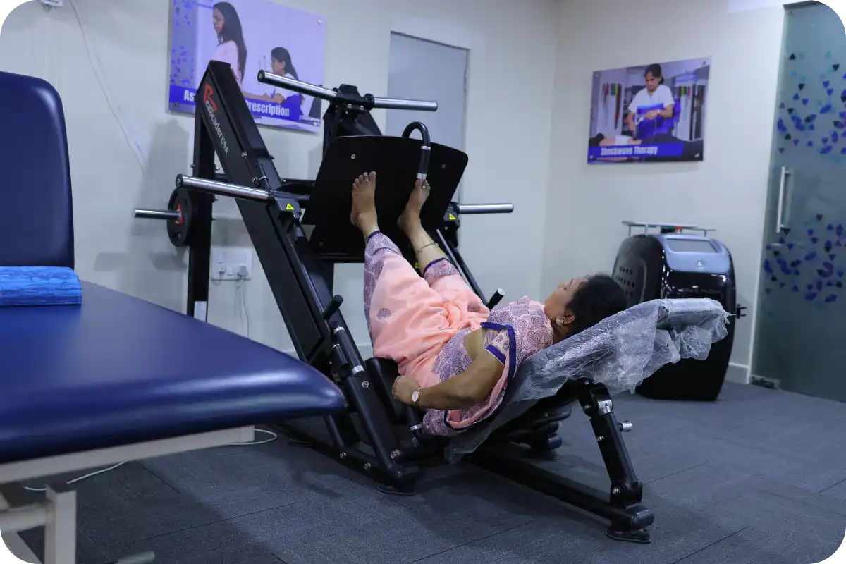 Rehabilitation leg press machine
