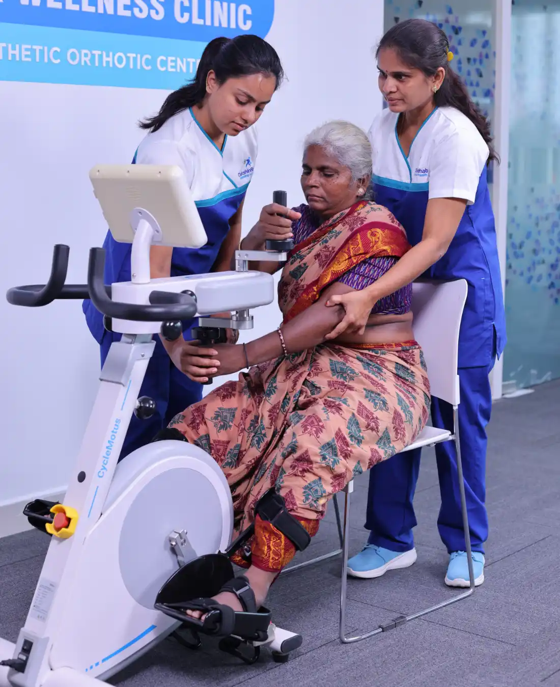 Physiotherapy integration for post-stroke AFO gait training