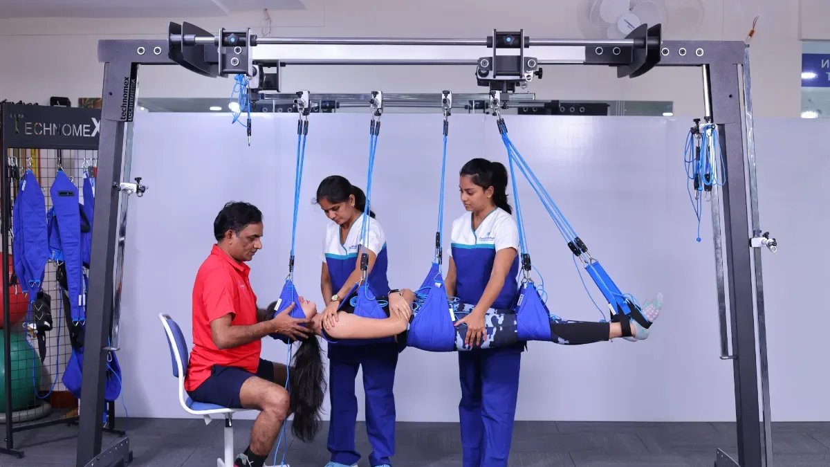 Redcord Neurac therapy for posture correction