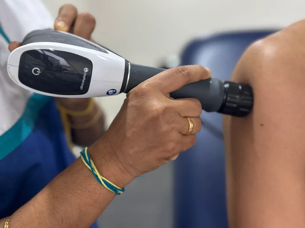 Rotator cuff surgery rehab at DakshinRehab Moosapet