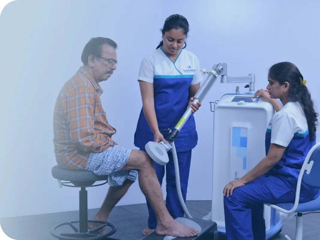 Total knee replacement rehab at DakshinRehab