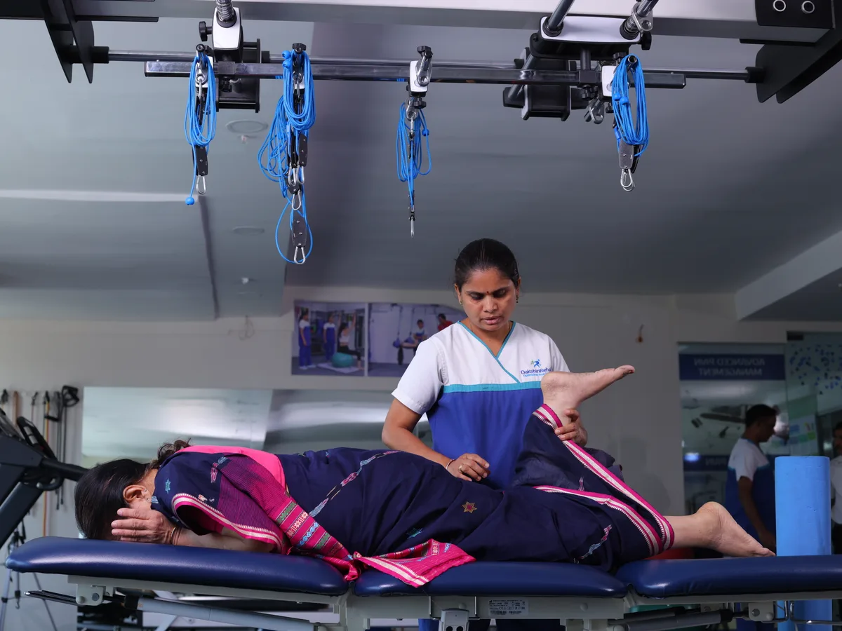 Post-surgical physiotherapy at DakshinRehab, Moosapet, Hyderabad