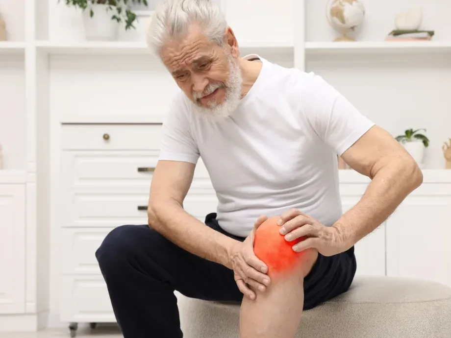 Neuromuscular inhibition of the muscles around the knee joint