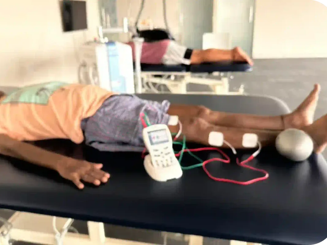 MyoPlus EMG biofeedback for inpatient neuro-rehabilitation at DakshinRehab Moosapet