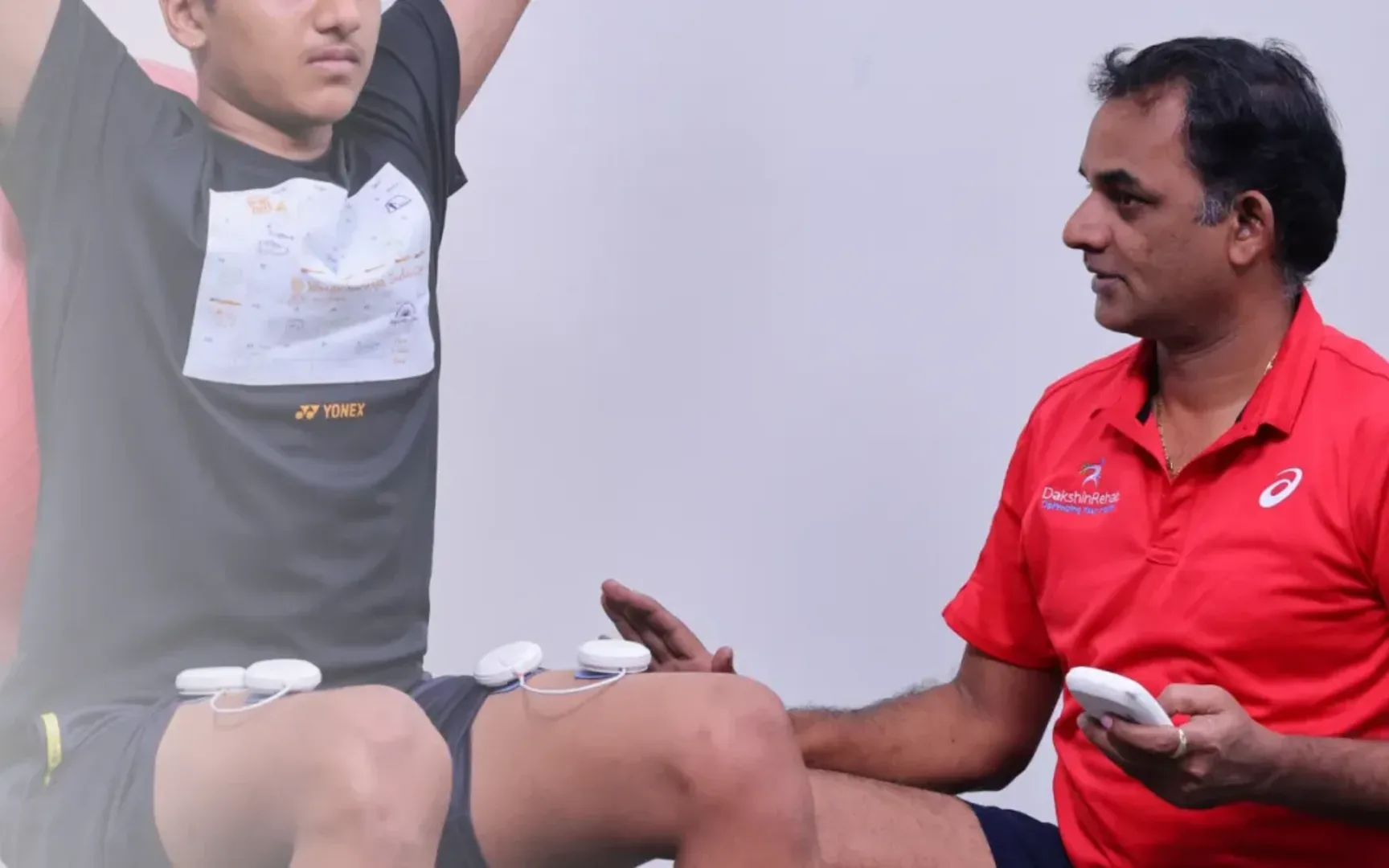 Sports injury rehabilitation at DakshinRehab physiotherapy clinic in Moosapet, Hyderabad