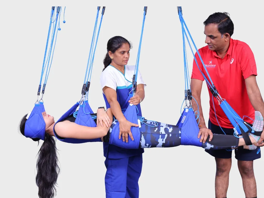 Hands-on physiotherapy assessment and movement retraining for sciatica