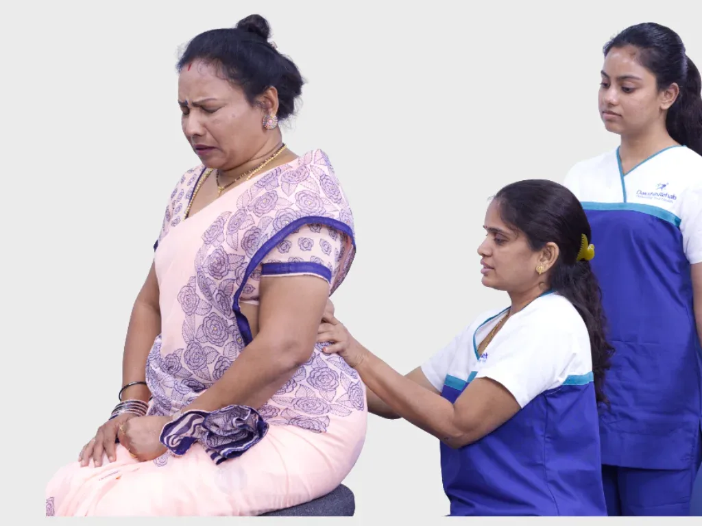 Specialist consultation walking a patient through the spectrum of sciatica treatment options
