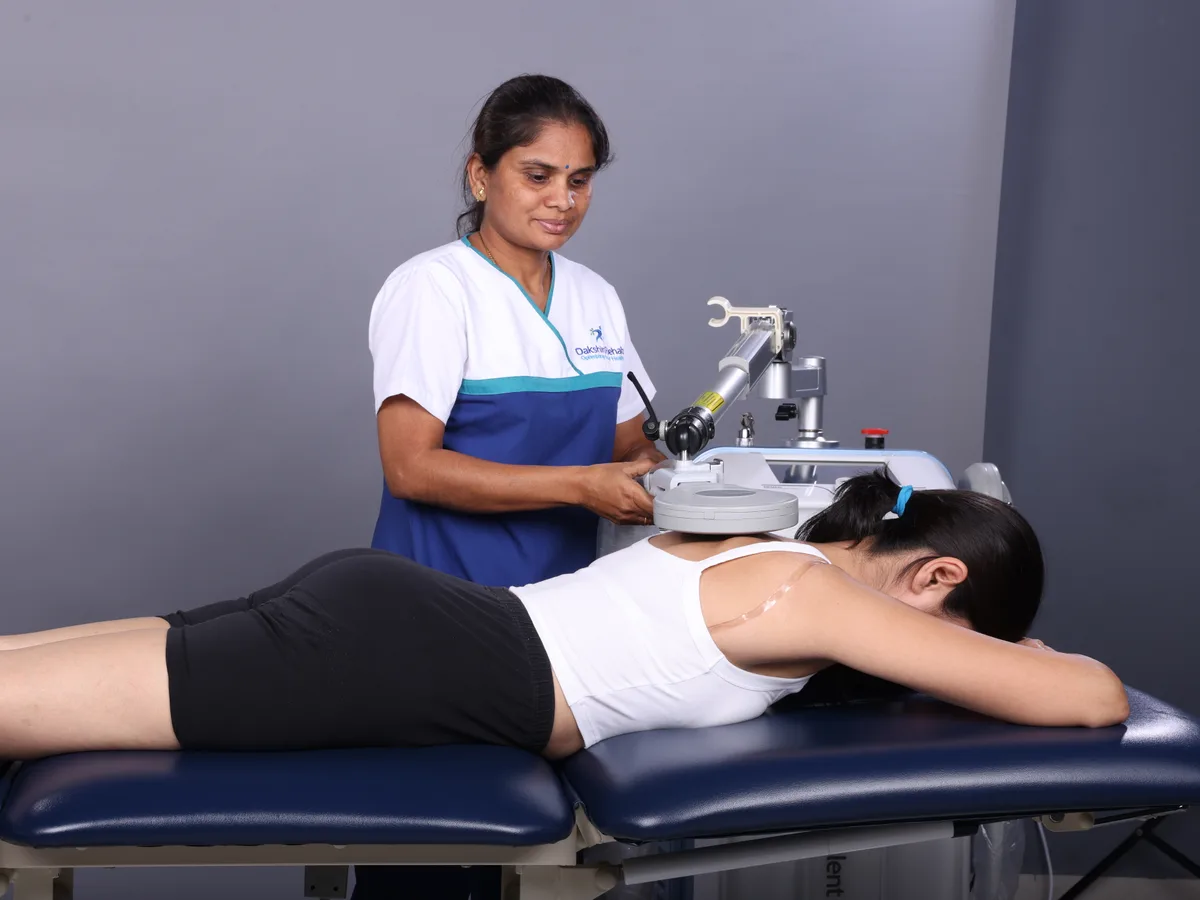 Remed Salus Talent Pro 3-Tesla electromagnetic therapy device at DakshinRehab Moosapet
