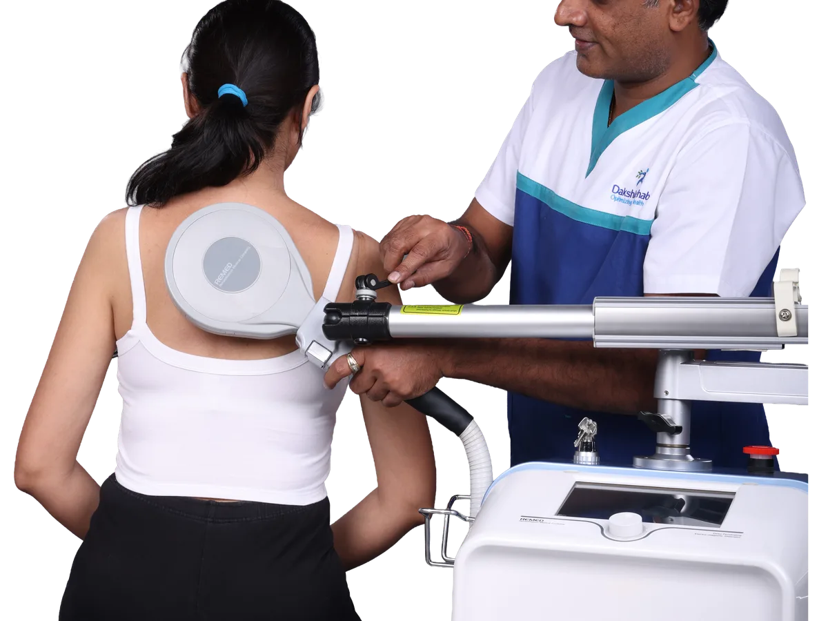 Remed Salus Talent Pro 3-Tesla electromagnetic therapy device at DakshinRehab Moosapet