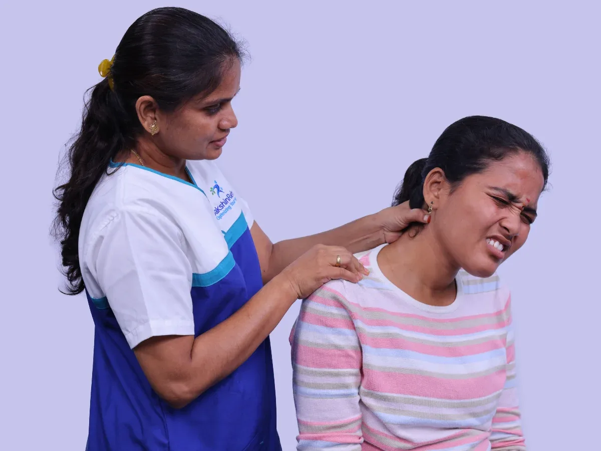 Neck pain from screen posture and posture correction at DakshinRehab