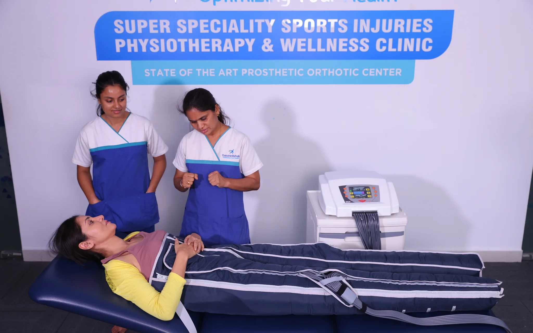BOA MAX 2 lymphatic drainage device at DakshinRehab physiotherapy clinic in Moosapet, Hyderabad