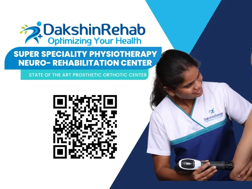 DakshinRehab clinic exterior in Moosapet, Hyderabad — ARD Magnum building near Rainbow Vistas