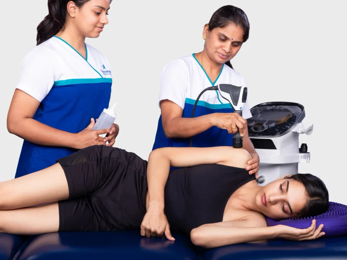 Chattanooga RPW2 Shockwave Therapy for shoulder pain at DakshinRehab Moosapet